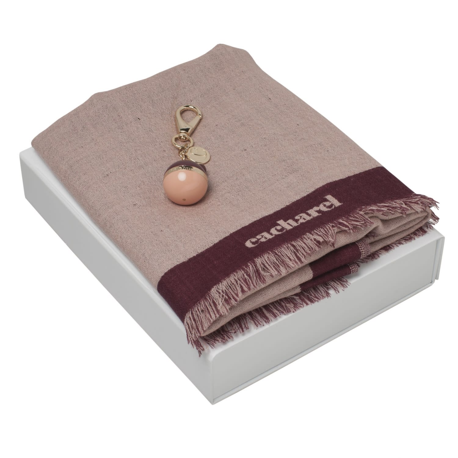 Set Bird Bordeaux (key ring & scarve)