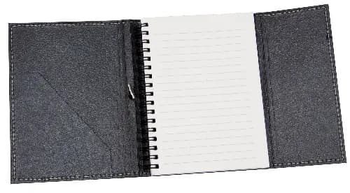 ECO notebook with elastic closure 100% cotton cover with removeable notebook