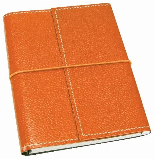 ECO notebook with elastic closure 100% cotton cover with removeable notebook