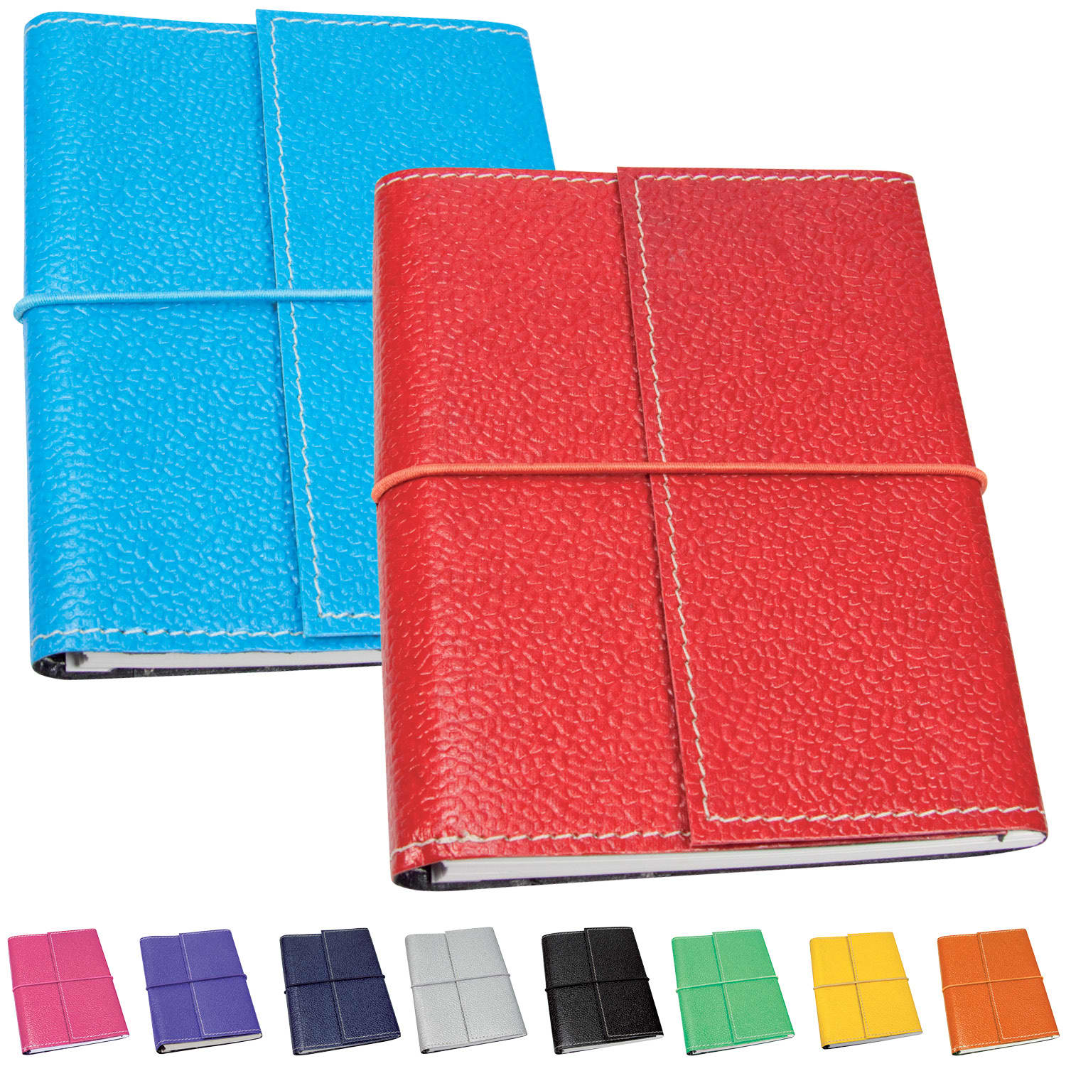 ECO notebook with elastic closure 100% cotton cover with removeable notebook