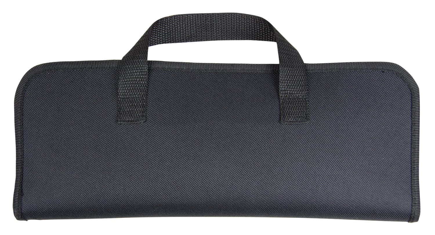 BBQ tool set 4 utensils with wooden handles in black zippered case