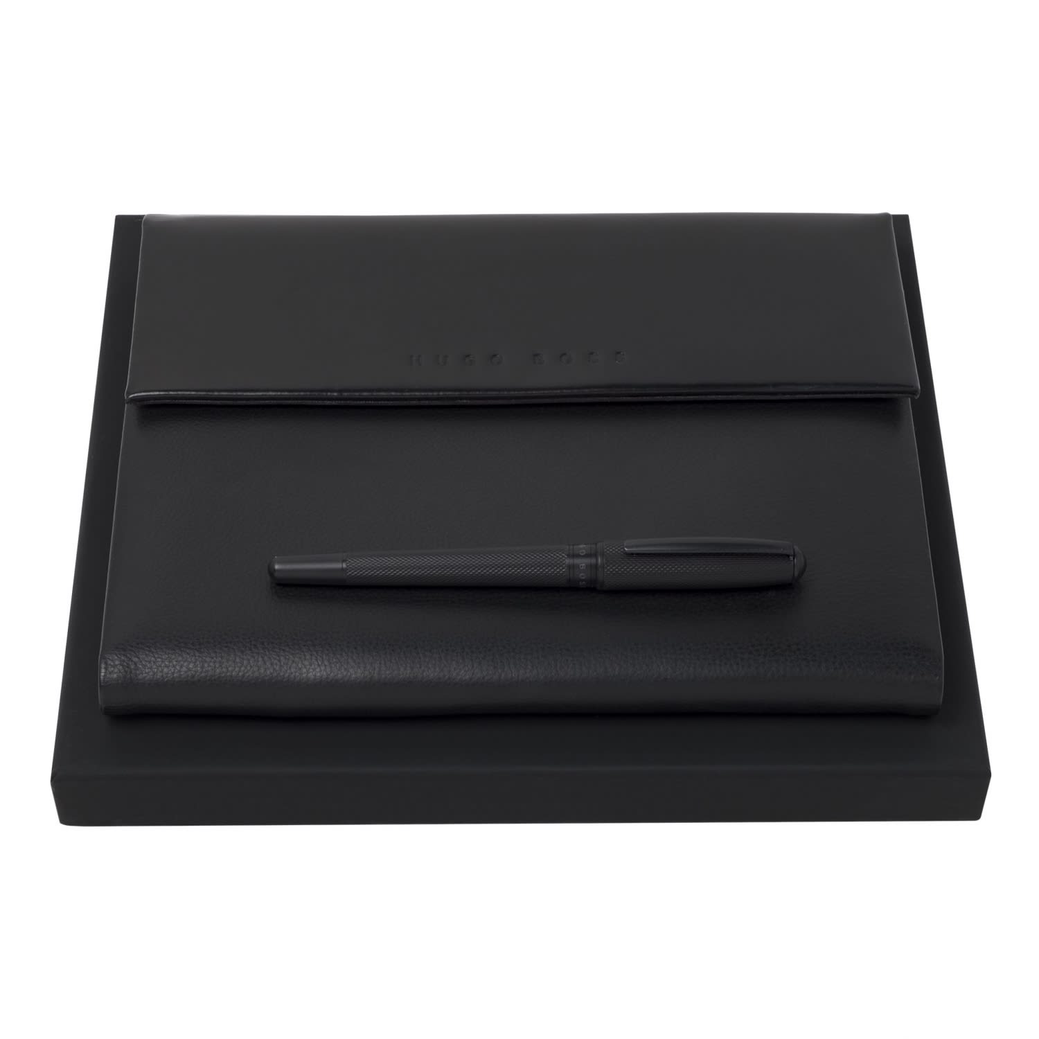 Set HUGO BOSS Black (rollerball pen & conference folder A5)