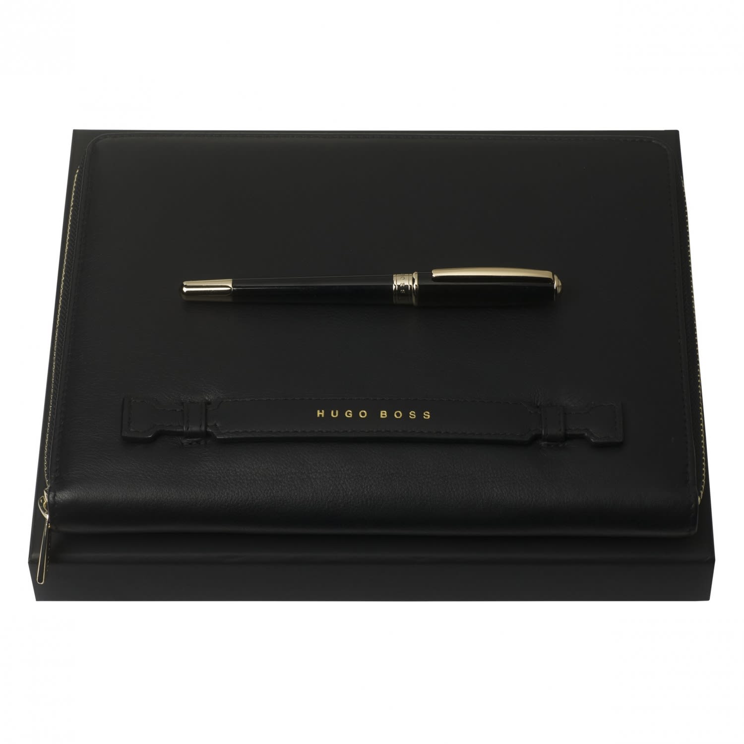 Set Essential Lady Black (rollerball pen & conference folder A5)