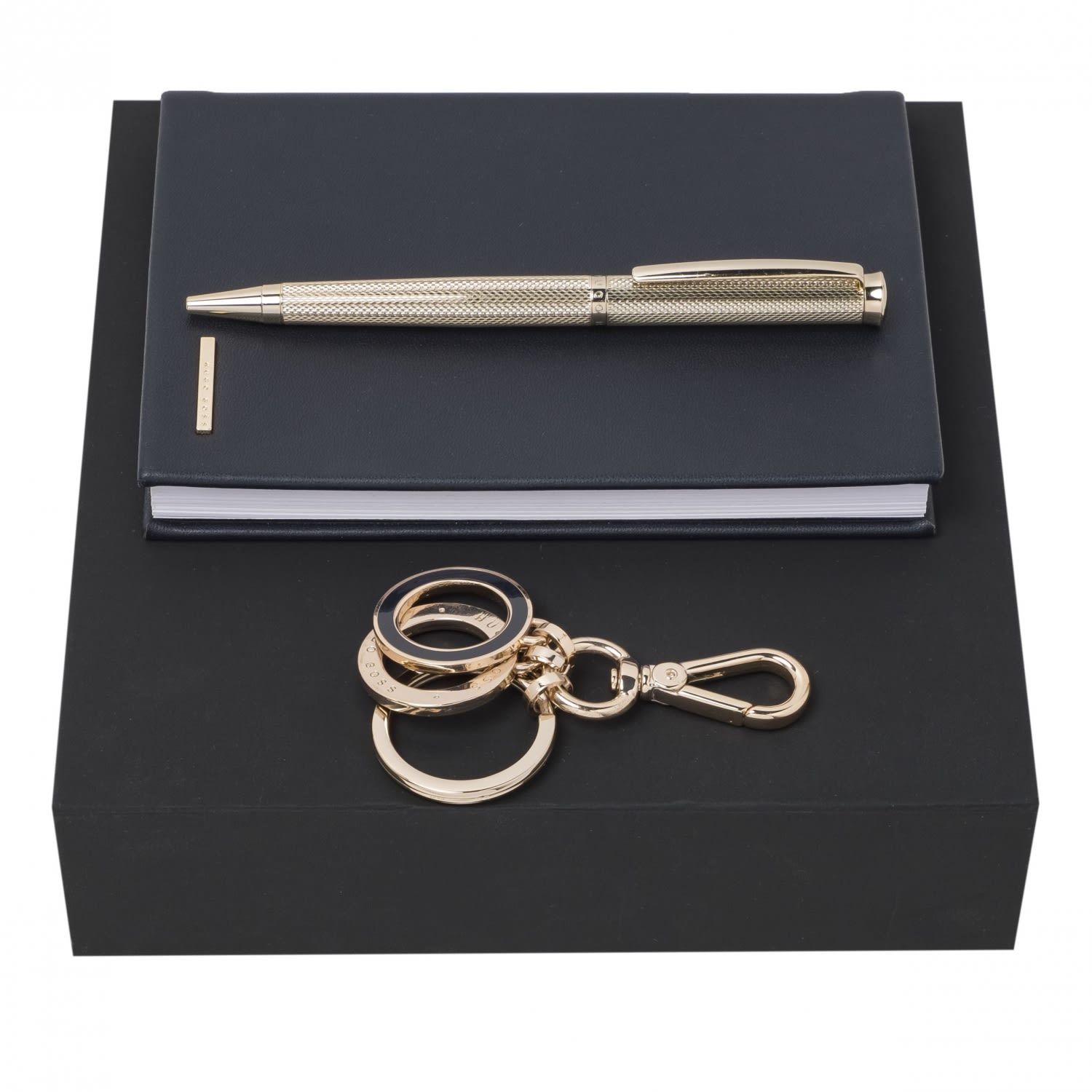 Set HUGO BOSS (ballpoint pen, note pad A6 & key ring)