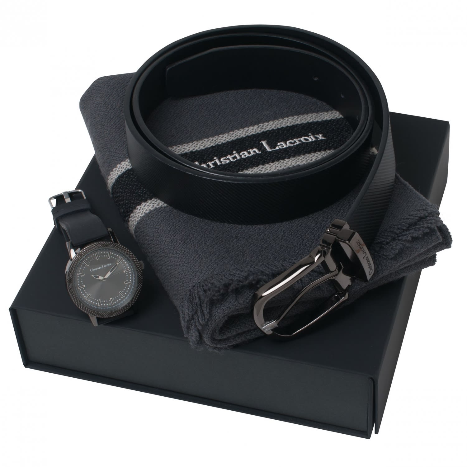 Set Christian Lacroix (watch, belt & scarve)