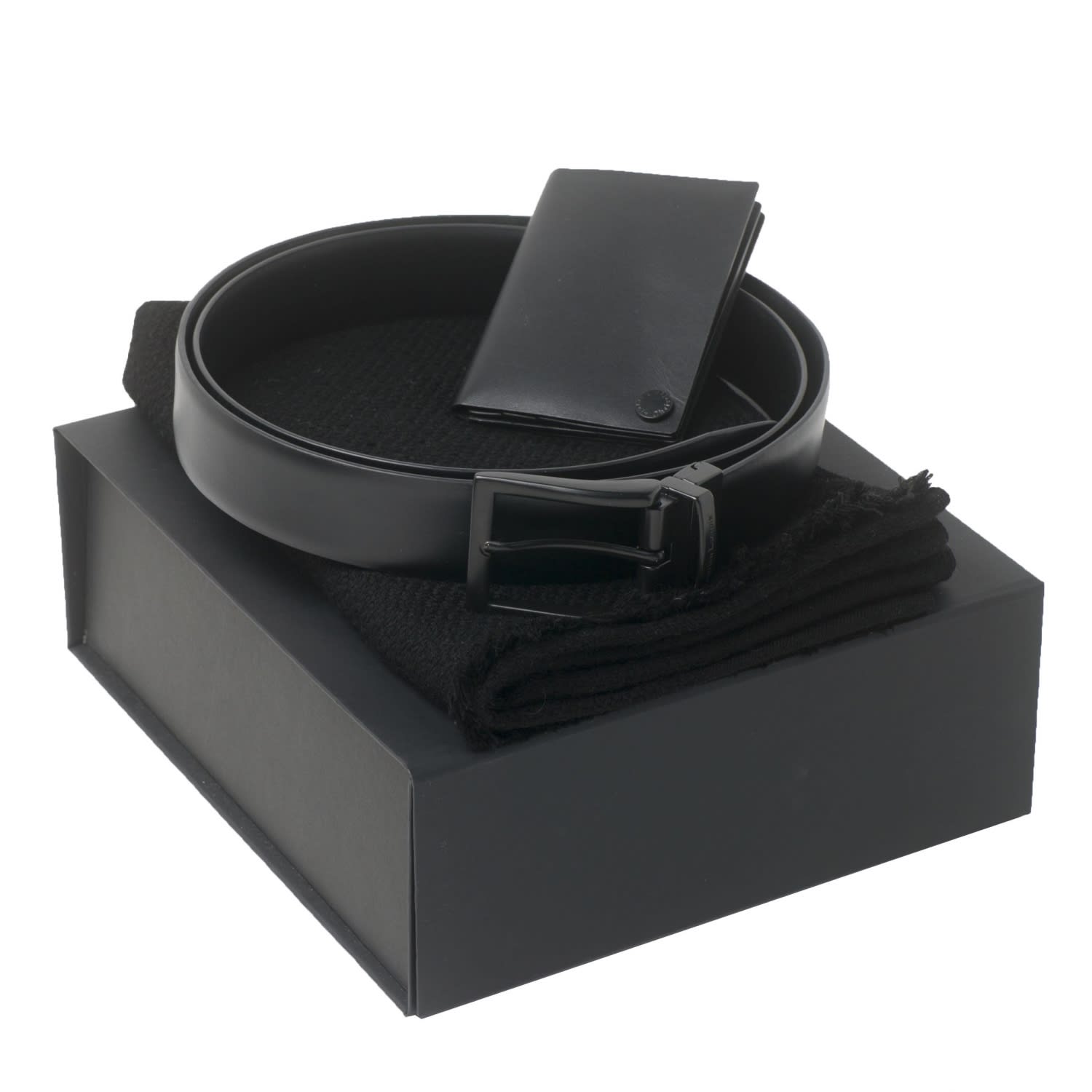 Set Christian Lacroix Black (card holder, belt & scarve)
