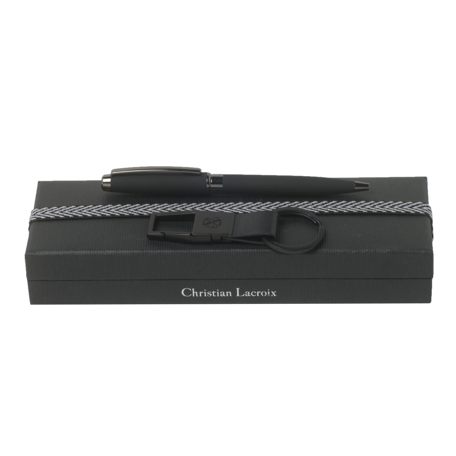 Set Christian Lacroix Black (ballpoint pen & key ring)
