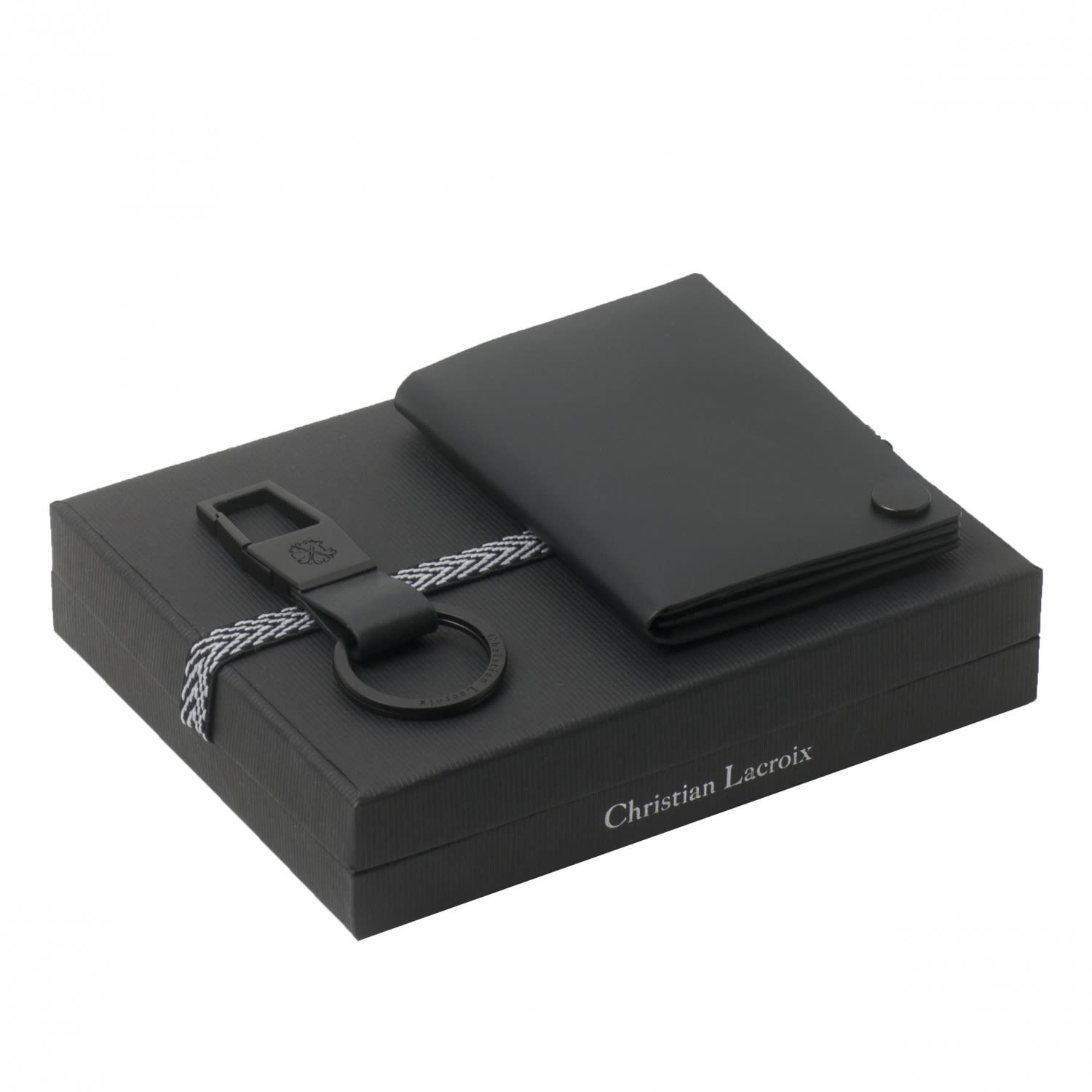 Set Christian Lacroix Black (key ring & card holder)