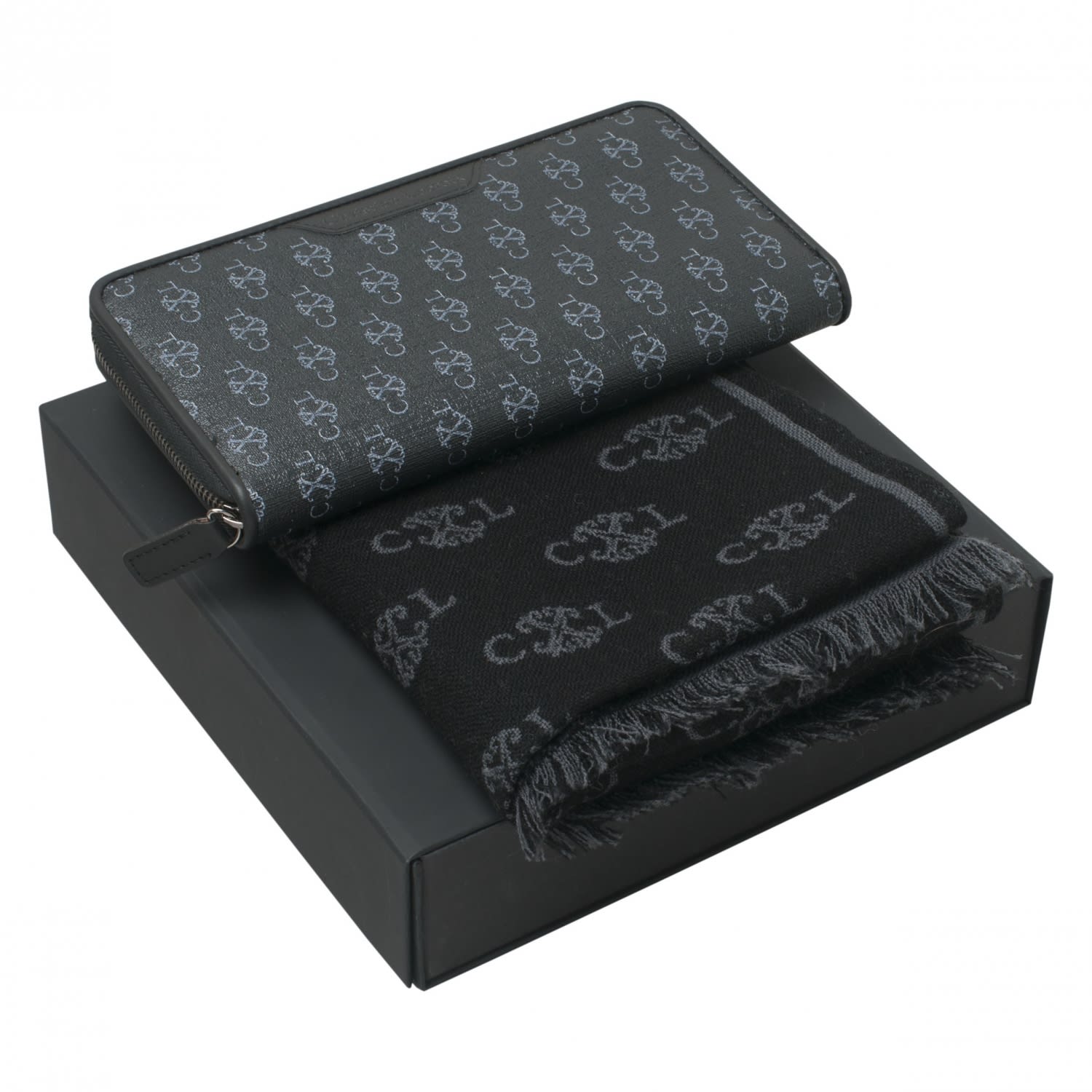 Set Seal Grey (travel purse & scarve)