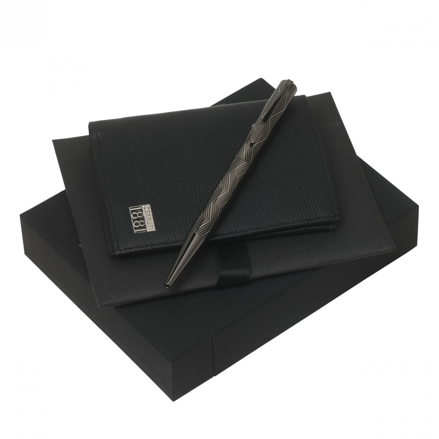 Set CERRUTI 1881 Pastel Grey (ballpoint pen & card holder)