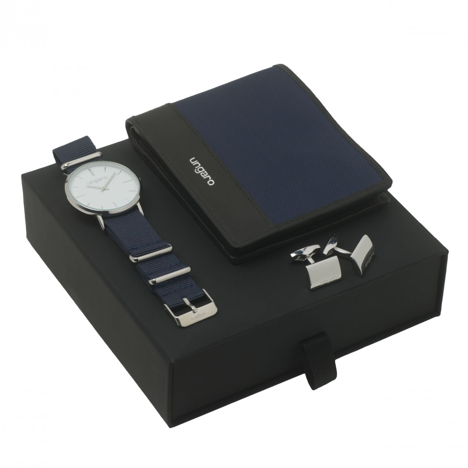 Set Ungaro (money wallet, watch & cufflinks)