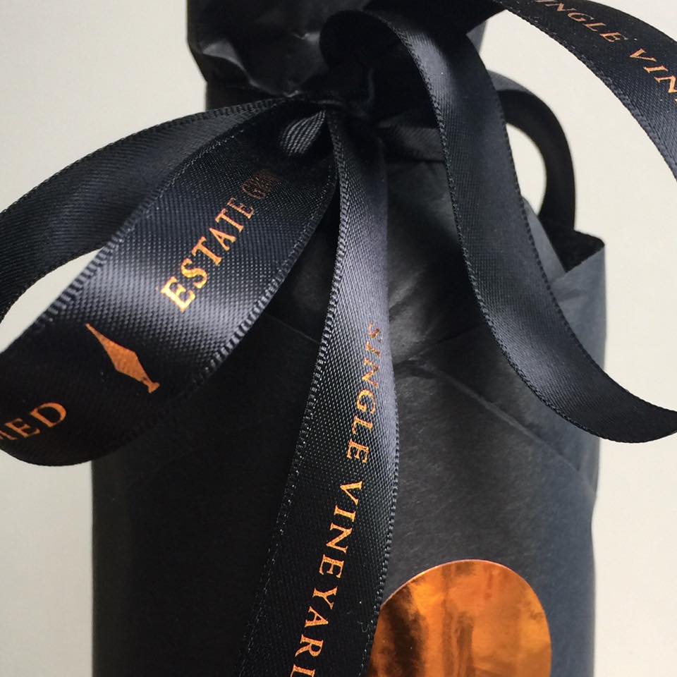 Custom Printed Double Sided Woven Edged Satin Ribbon 15mm