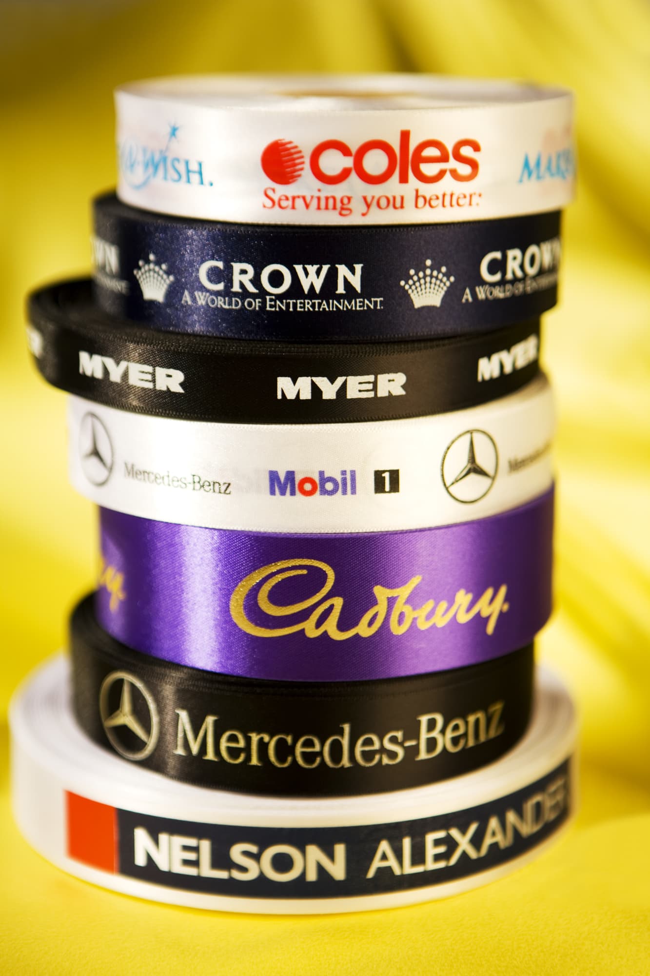 Custom Printed Eco Single Sided Satin Ribbon 10mm