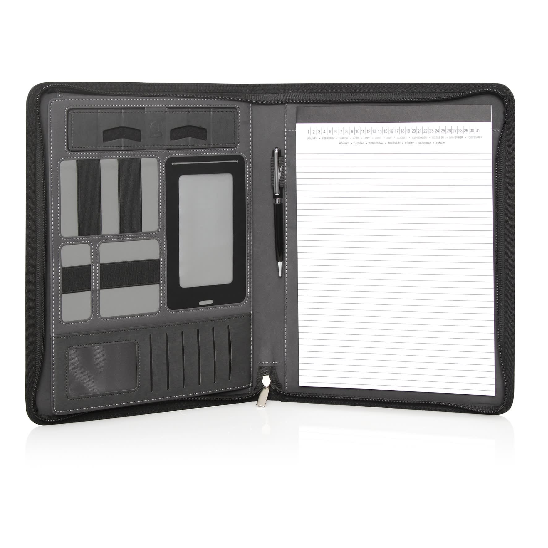 Compendium A4 Ebony Executive Tech Zipper