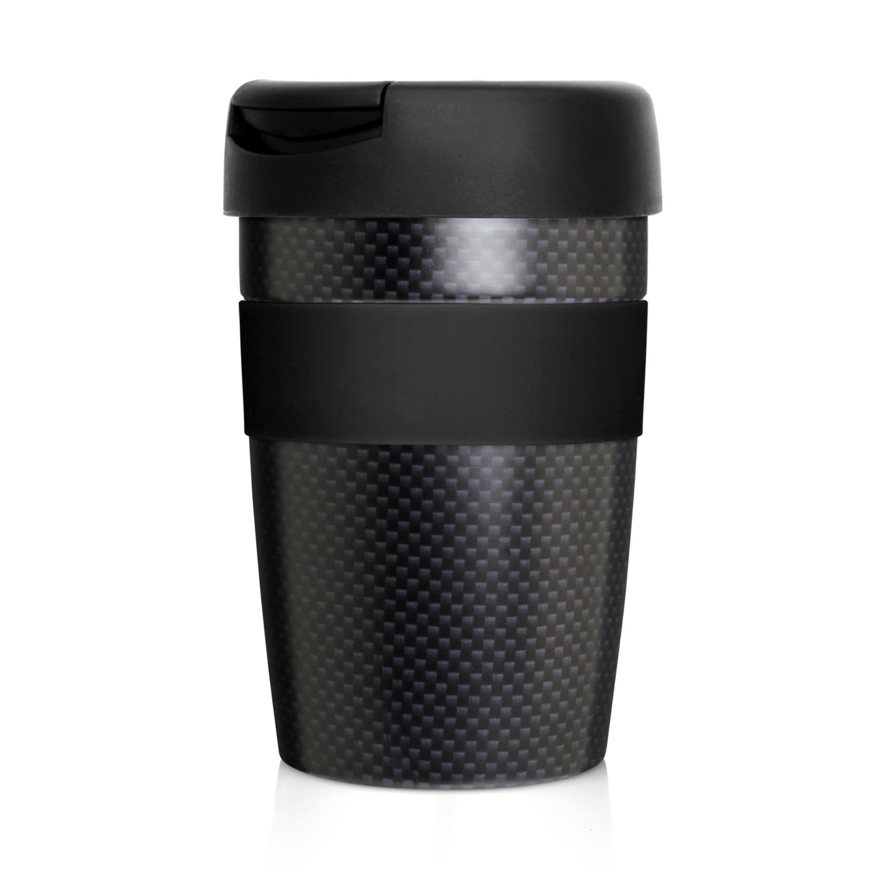 Eco Coffee Cup Stainless Double Wall Cup2Go Carbon Fibre 375ml
