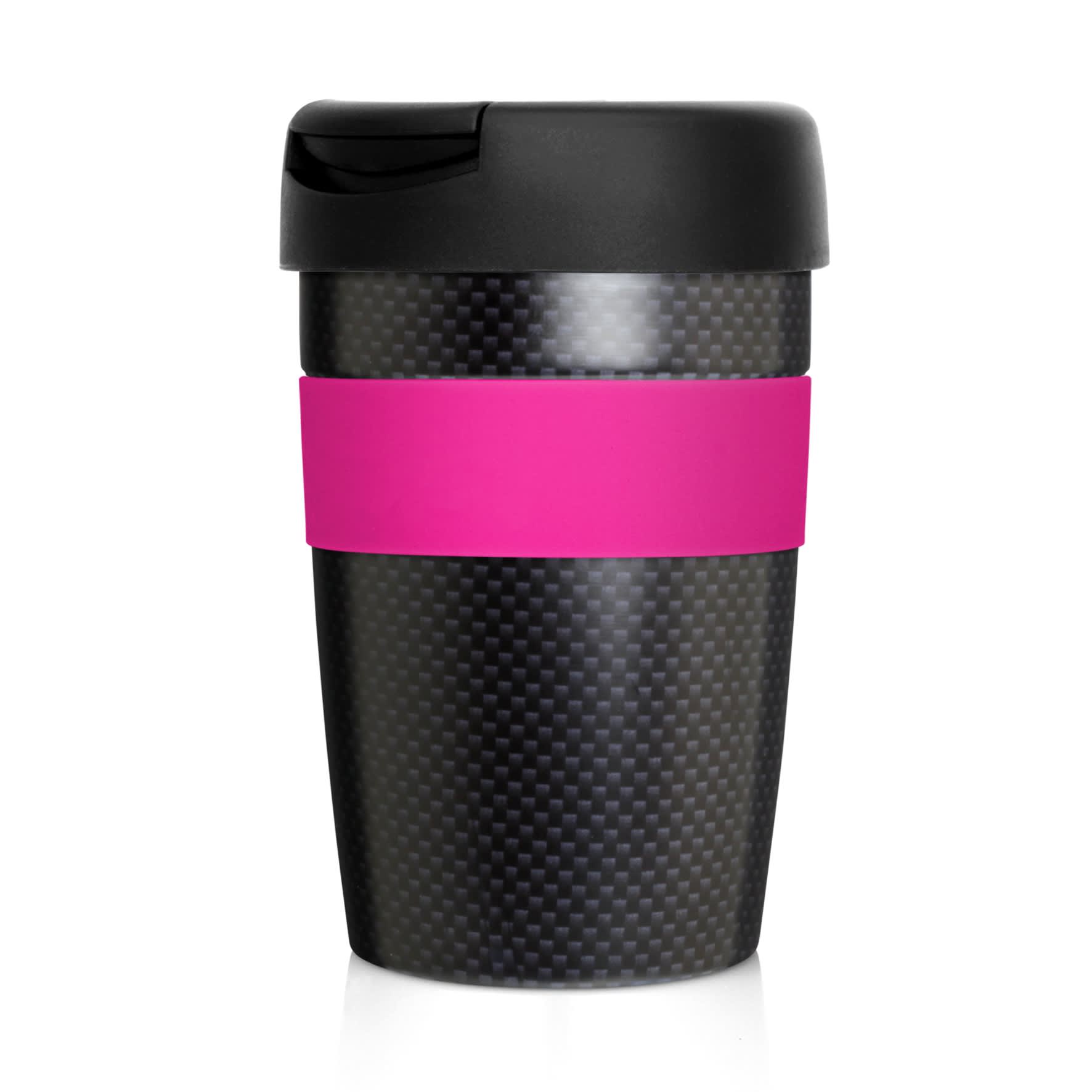 Eco Coffee Cup Stainless Double Wall Cup2Go Carbon Fibre 375ml