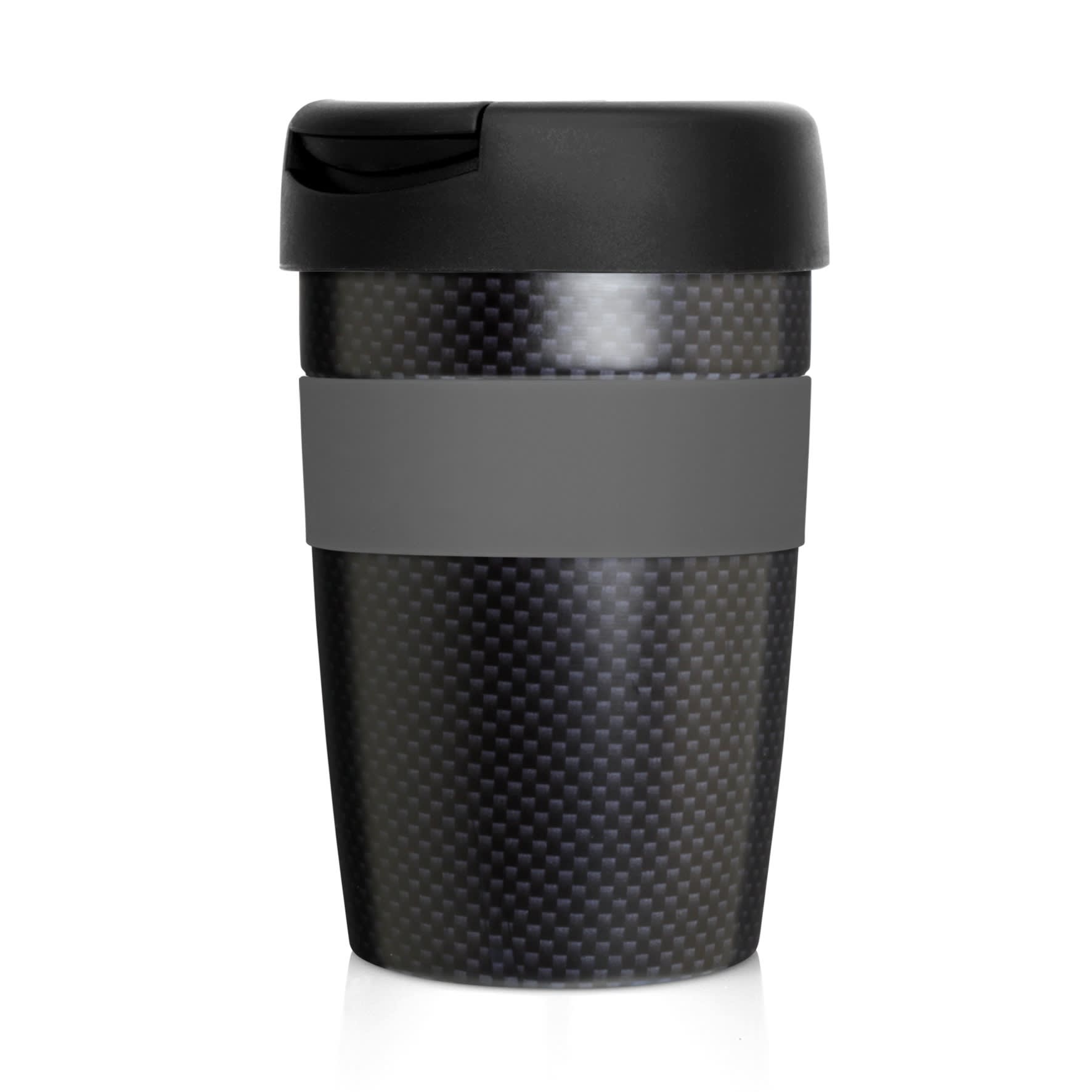 Eco Coffee Cup Stainless Double Wall Cup2Go Carbon Fibre 375ml