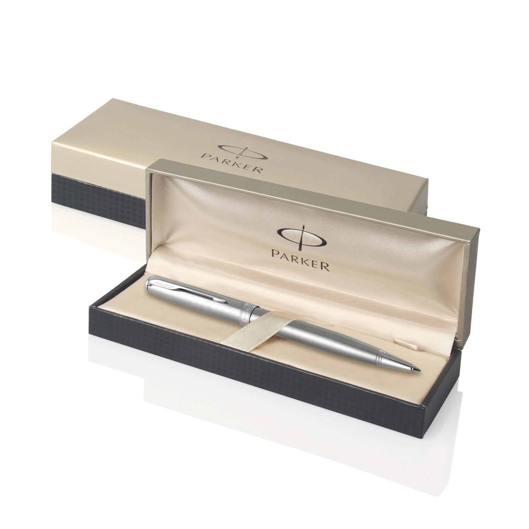 Metal Pen Ballpoint Parker Sonnet - Brushed Stainless CT - S20081048 Image