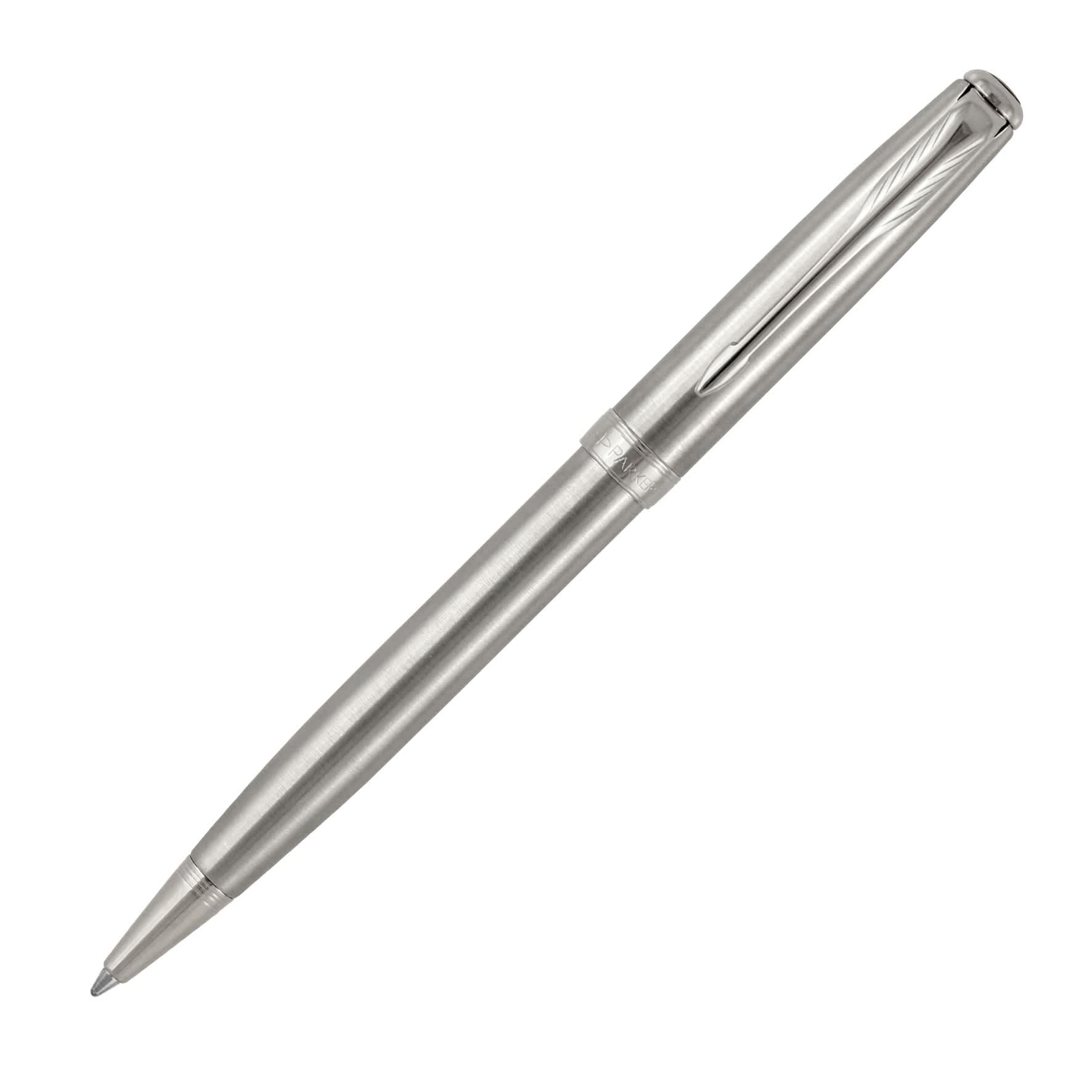 Metal Pen Ballpoint Parker Sonnet - Brushed Stainless CT - S20081048 Image