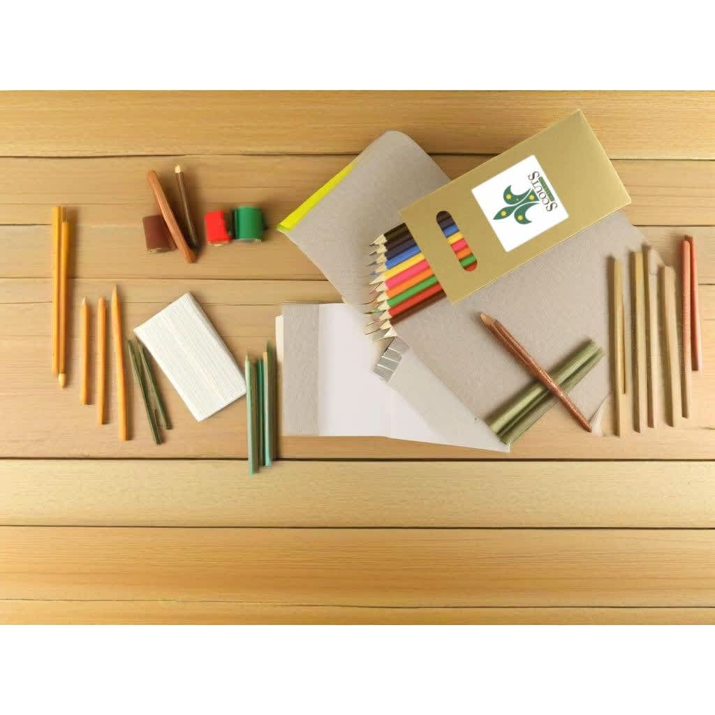 Alternative view of 10 Pk Natural Wood Full Size Colouring Pencil