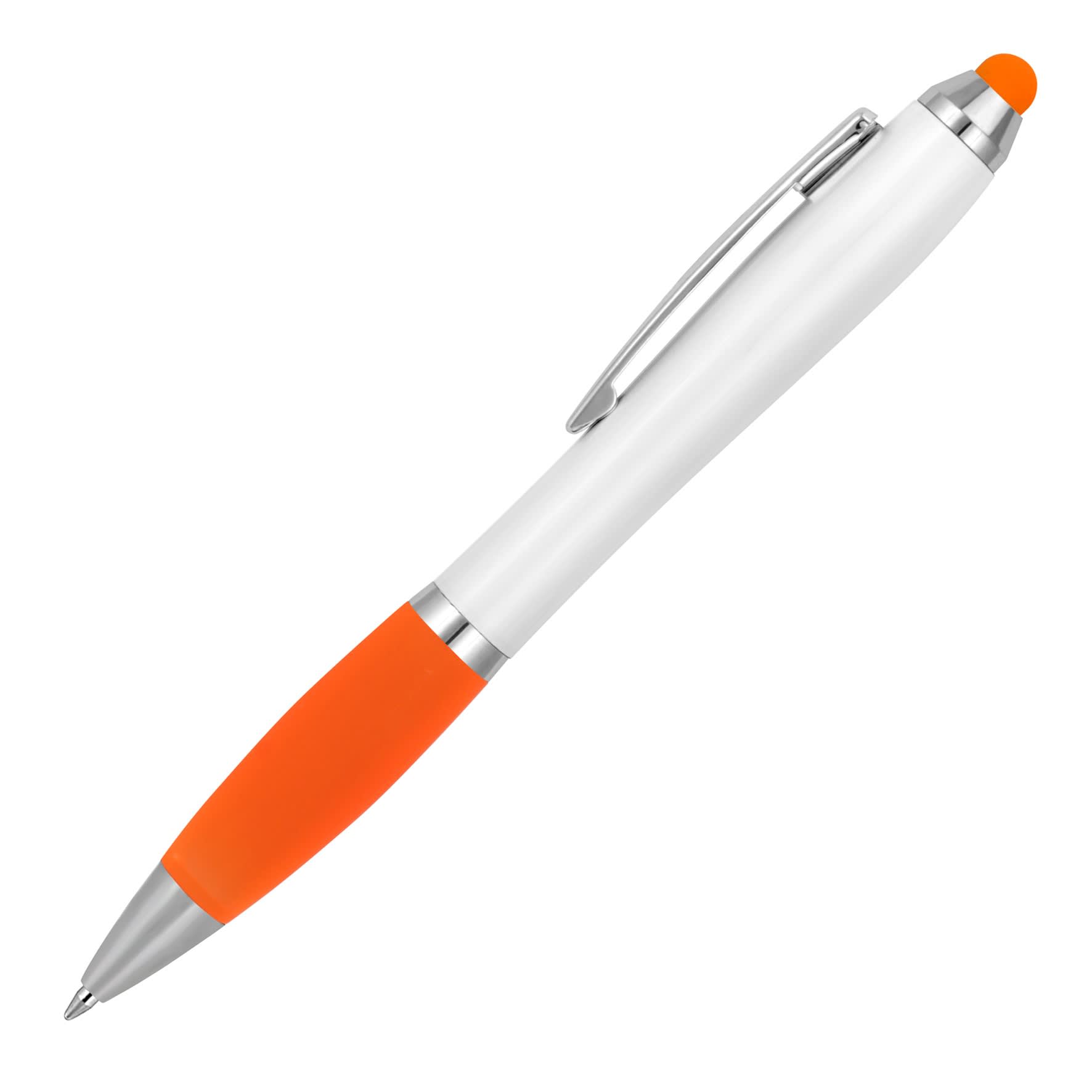 Plastic Pen Ballpoint Stylus White Cara