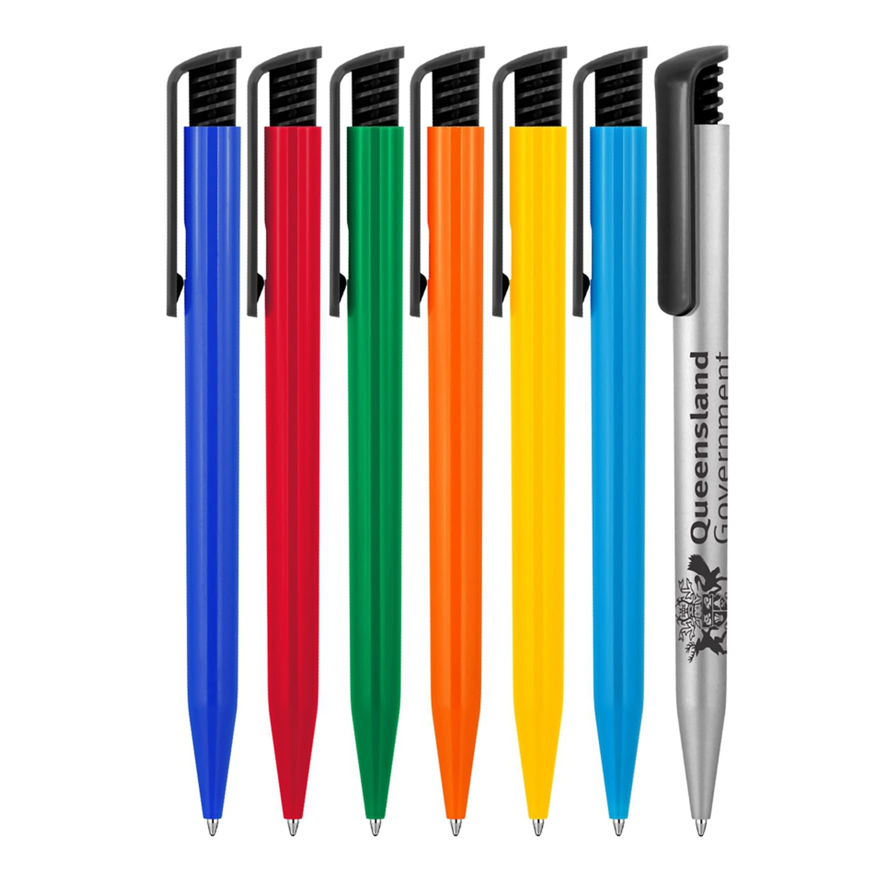 Alternative view of Plastic Pen Ballpoint Gloss Black Clip Tia