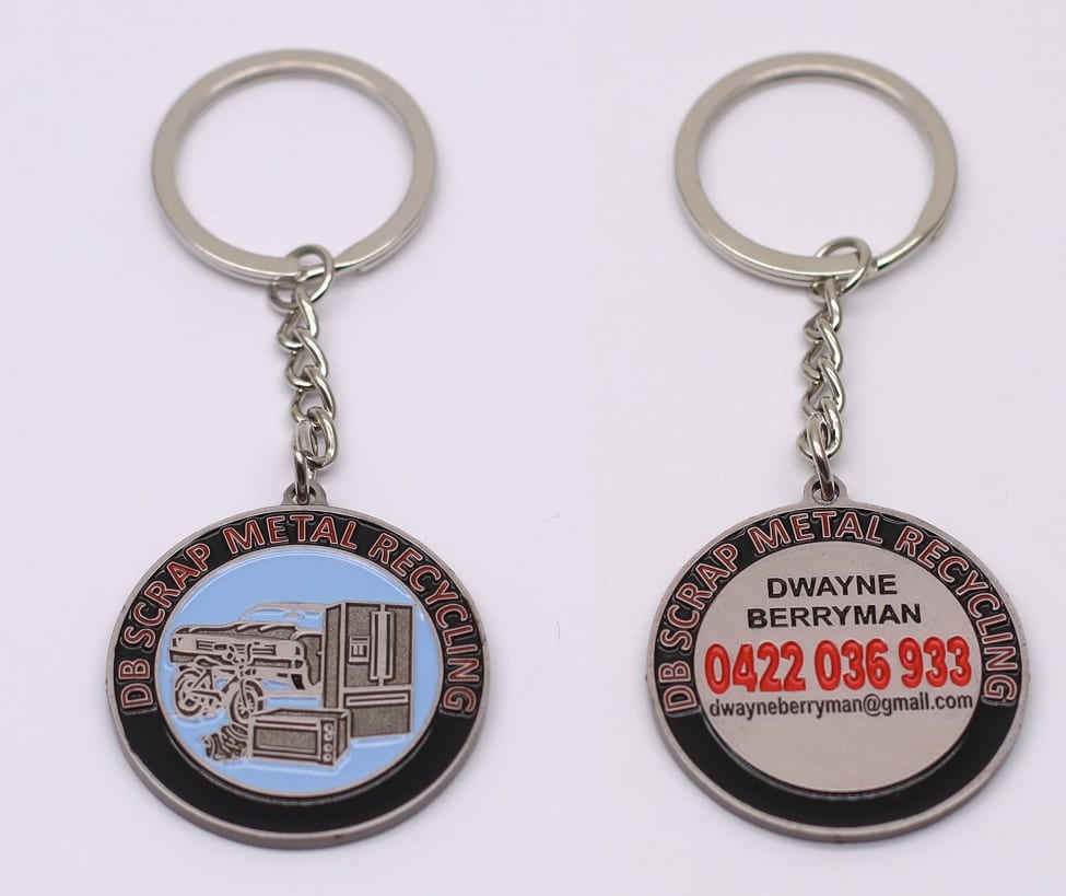 Soft Enamel Keyrings no epoxy