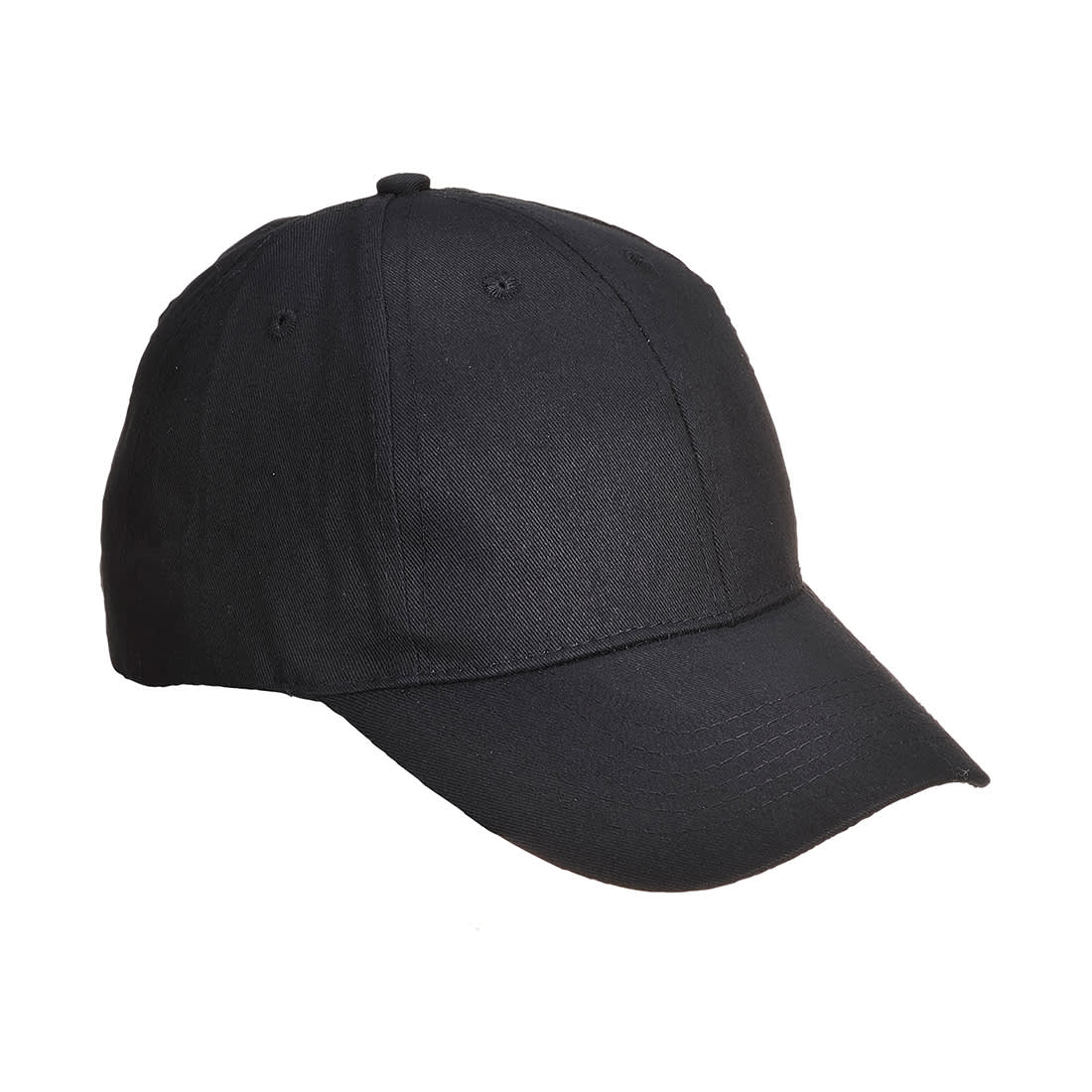 Six Panel Baseball Cap - B010 Image Black