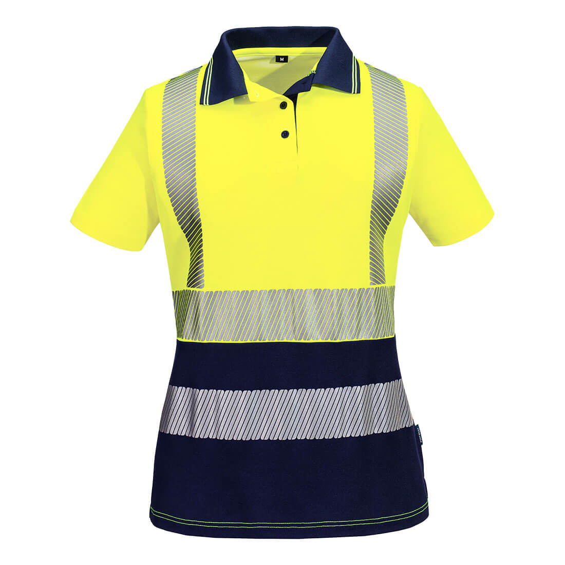 Hi-Vis Womens Cotton Comfort Contrast Polo Shirt S/S PO-ML210