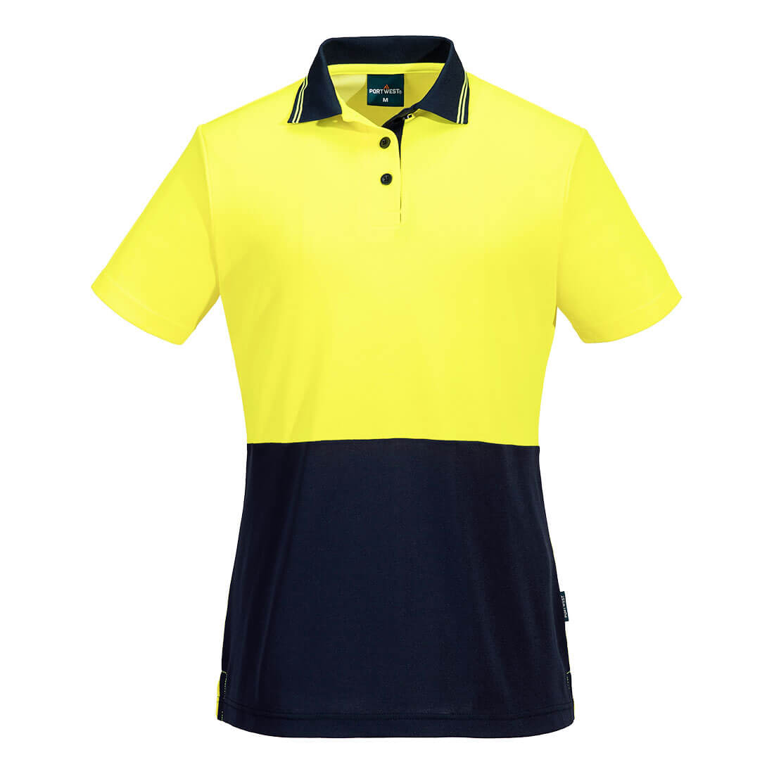 Hi-Vis Women's Cotton Comfort Contrast Class D Polo Shirt S/S PO-ML211