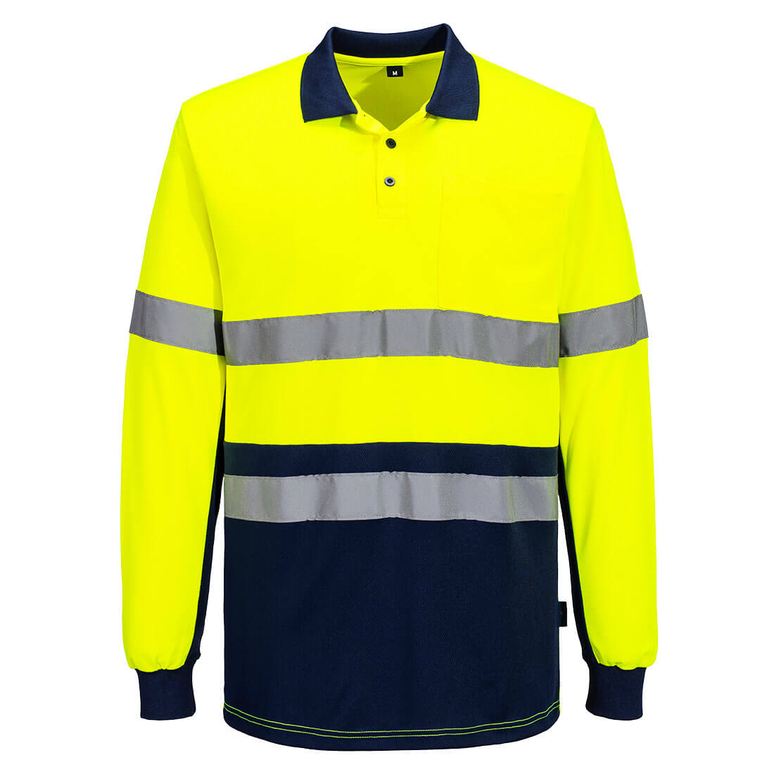 Hi-Vis Class D/N Contrast Polo shirt L/S PO-MP613