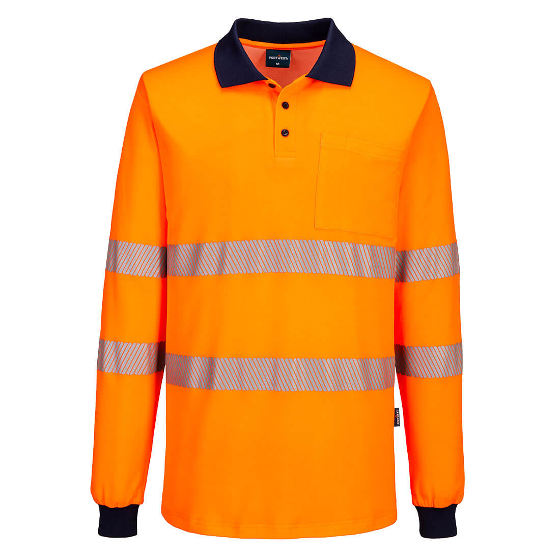 Hi-Vis Cotton Comfort Polo Shirt L/S