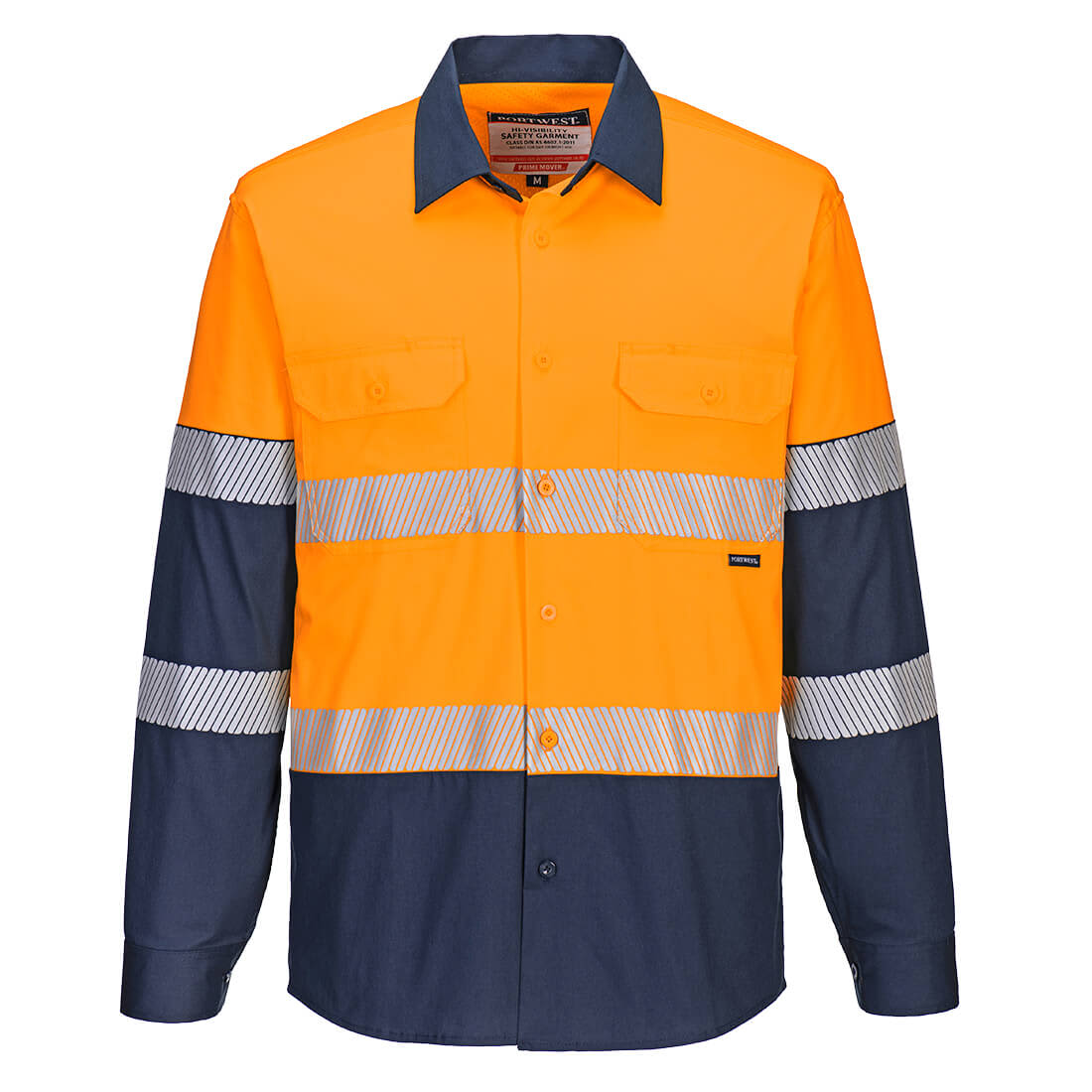 Hi-Vis Stretch Contrast Shirt L/S
