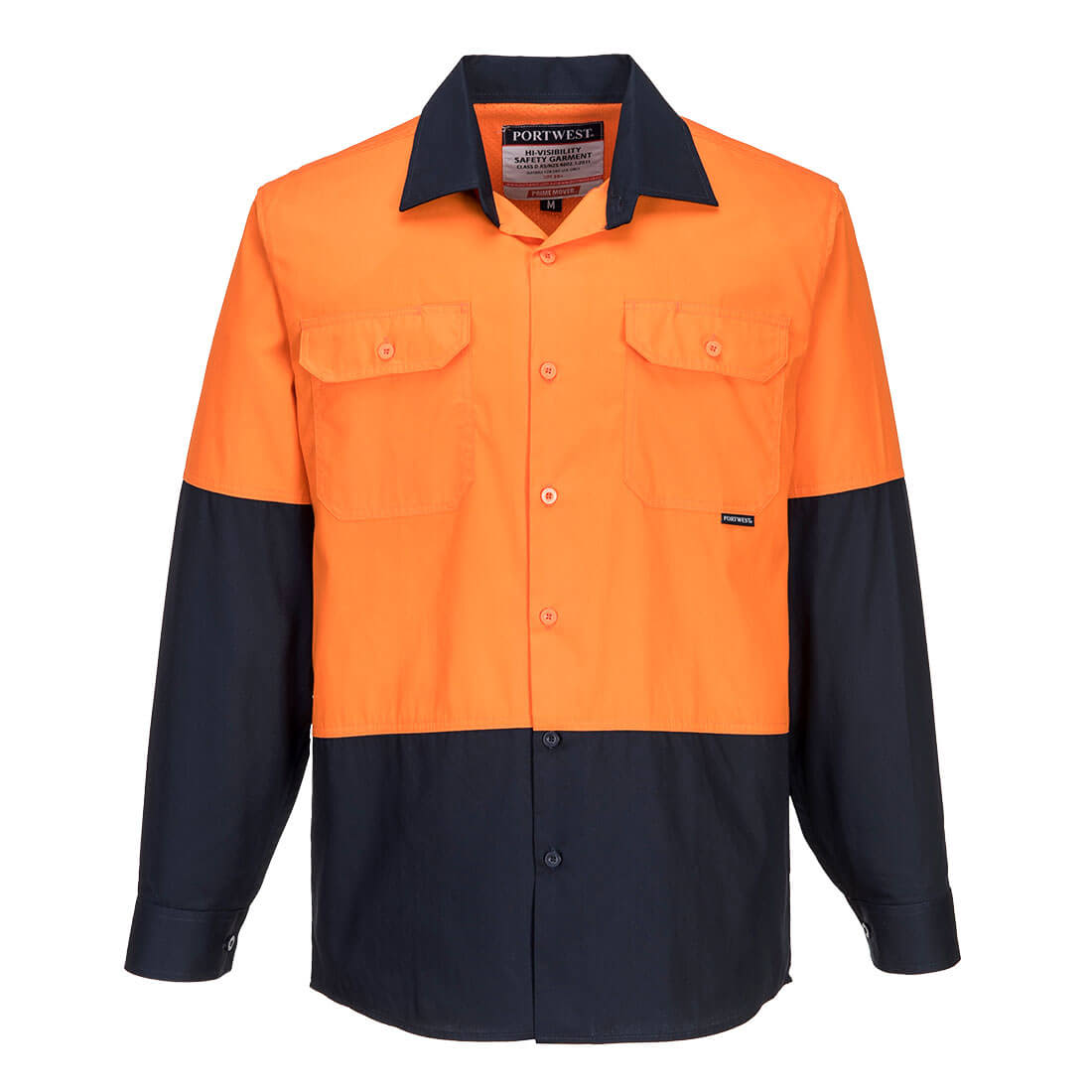 Canberra Hi-Vis Lightweight Contrast Class D Shirt L/S