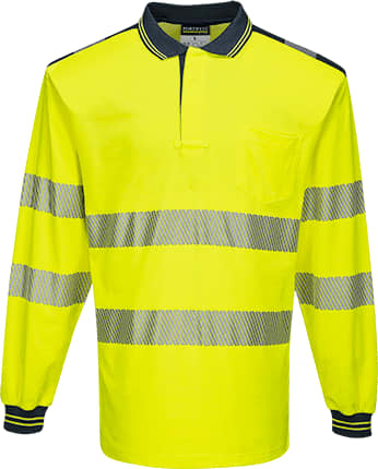 PW3 Hi-Vis Polo Shirt L/S