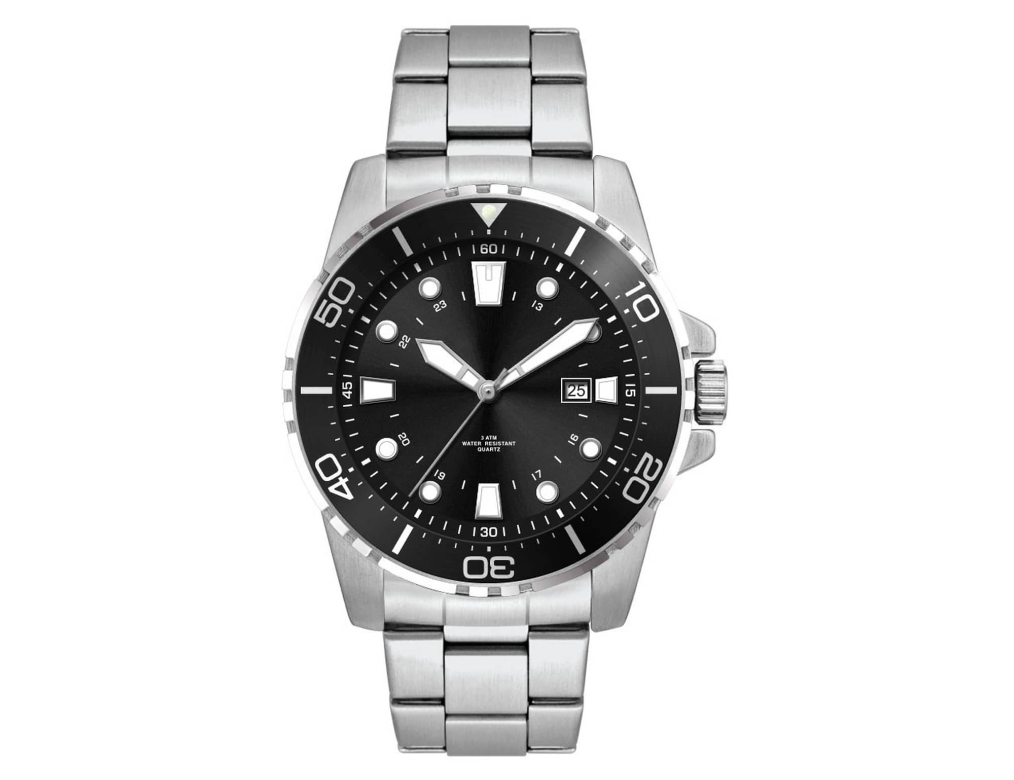 Alternative view of Sports Watch, Stainless Steel Strap