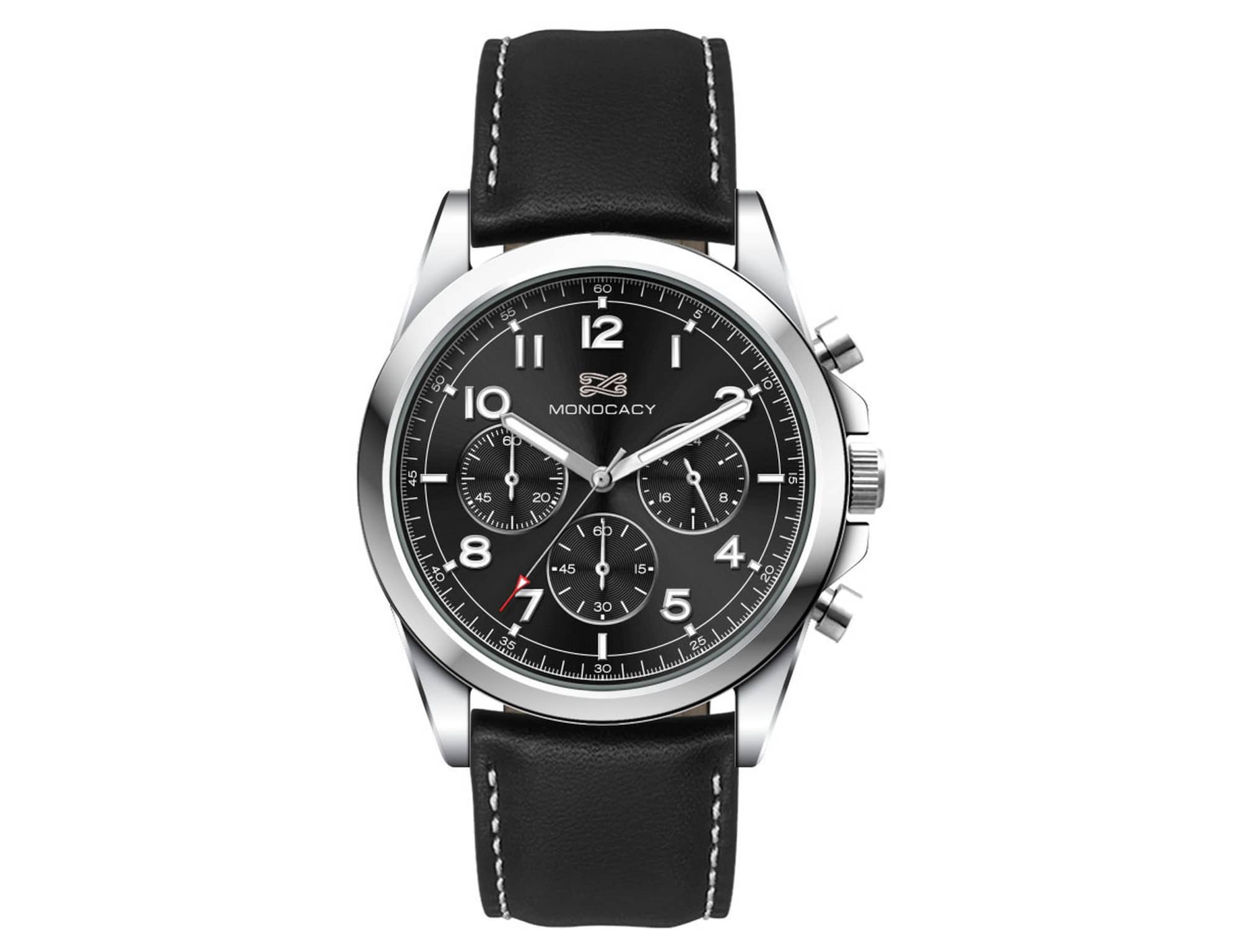 Alternative view of Chrono Unisex Watch, Leather Strap
