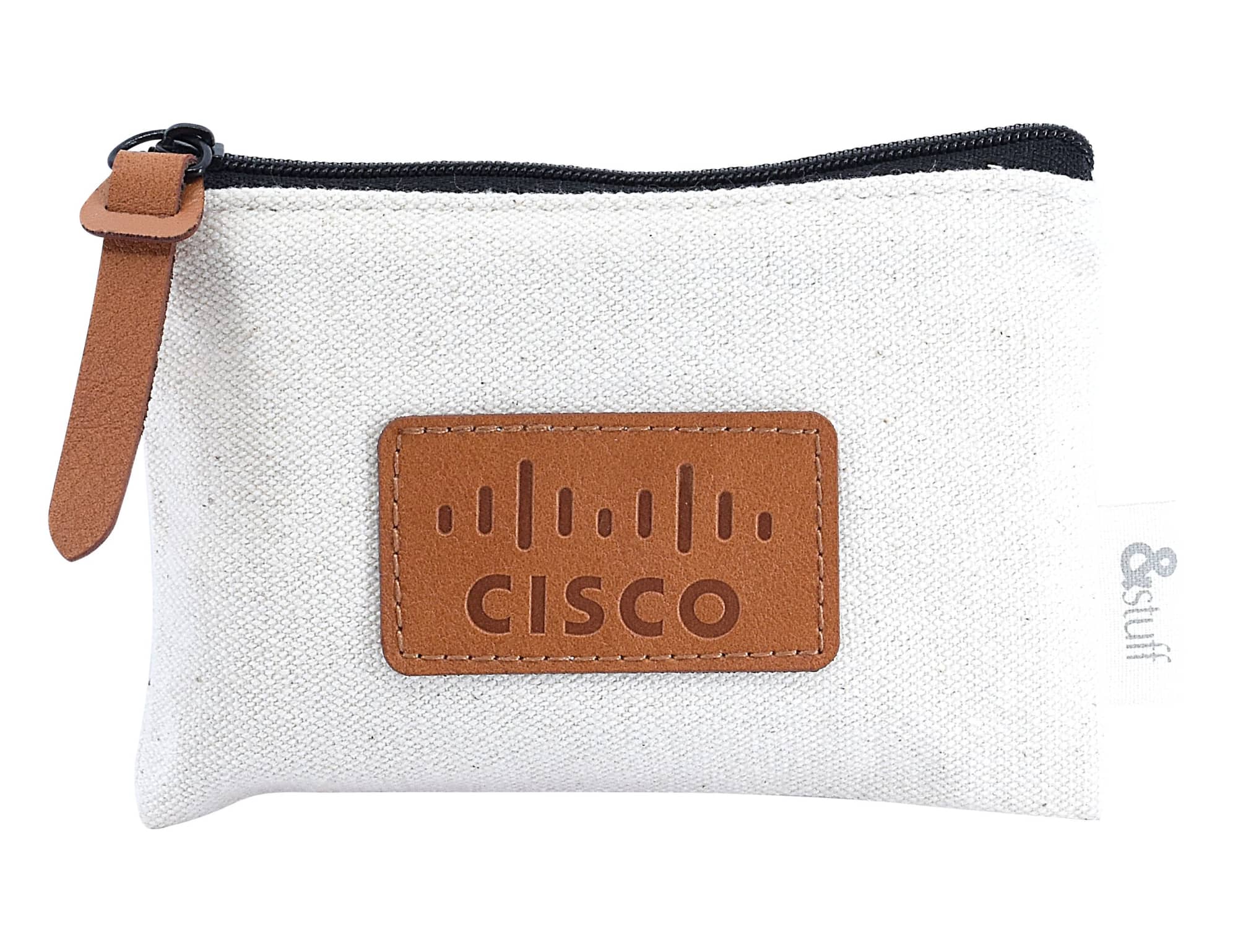 Calico Card & Key Pouch 8.5cm x 13cm