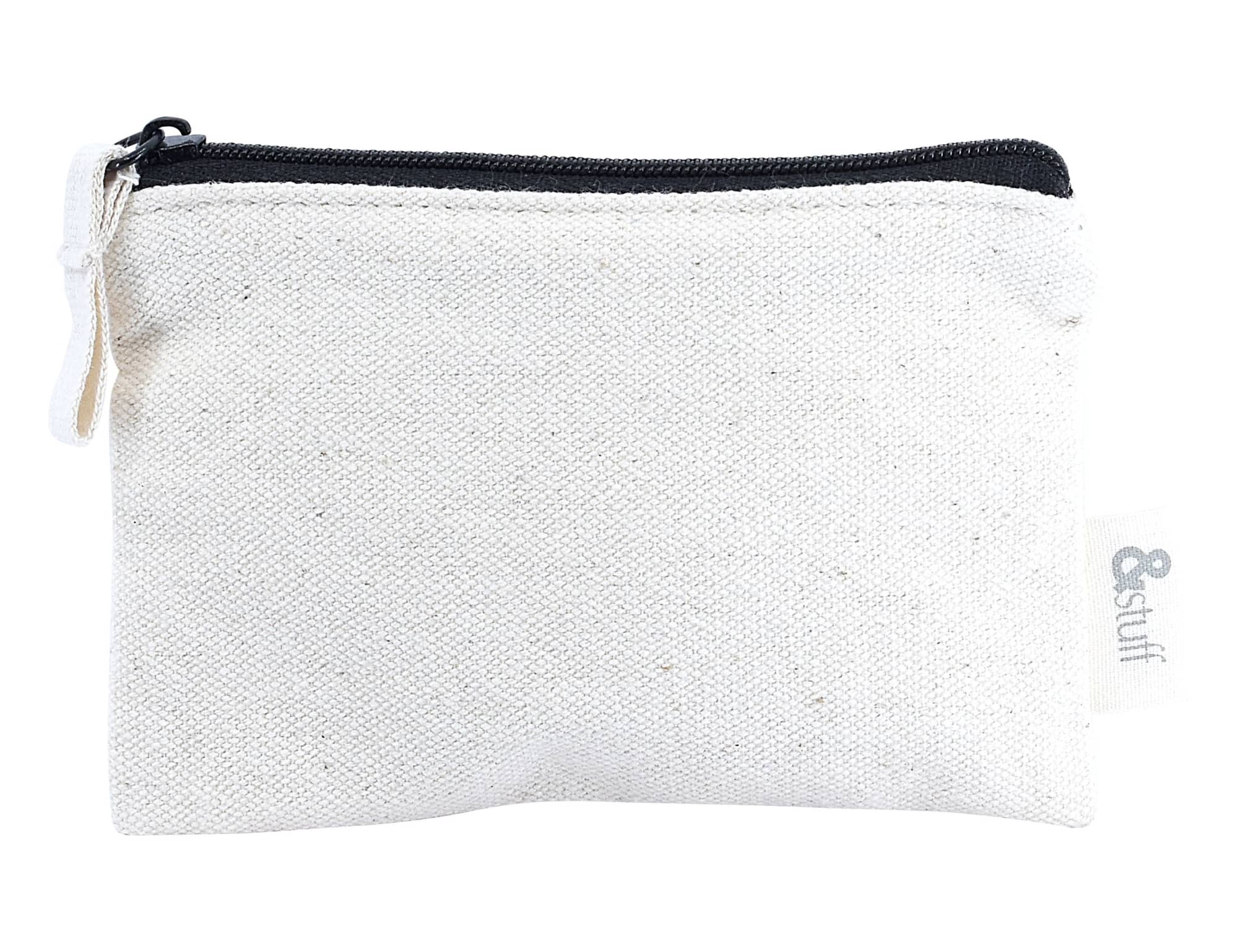 Calico Card & Key Pouch 8.5cm x 13cm