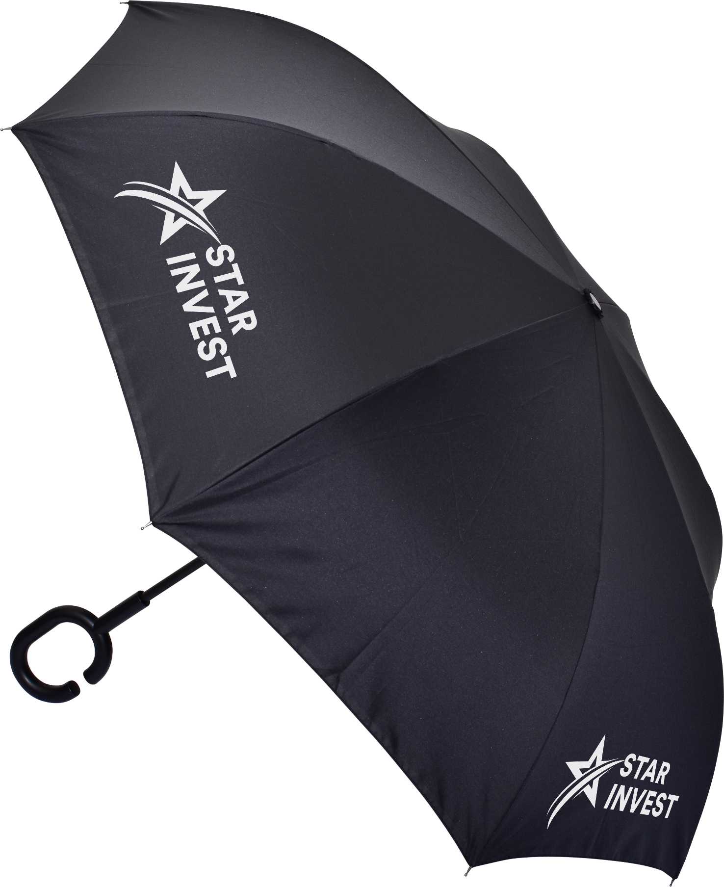 Alternative view of The Inverter Umbrella with C Handle