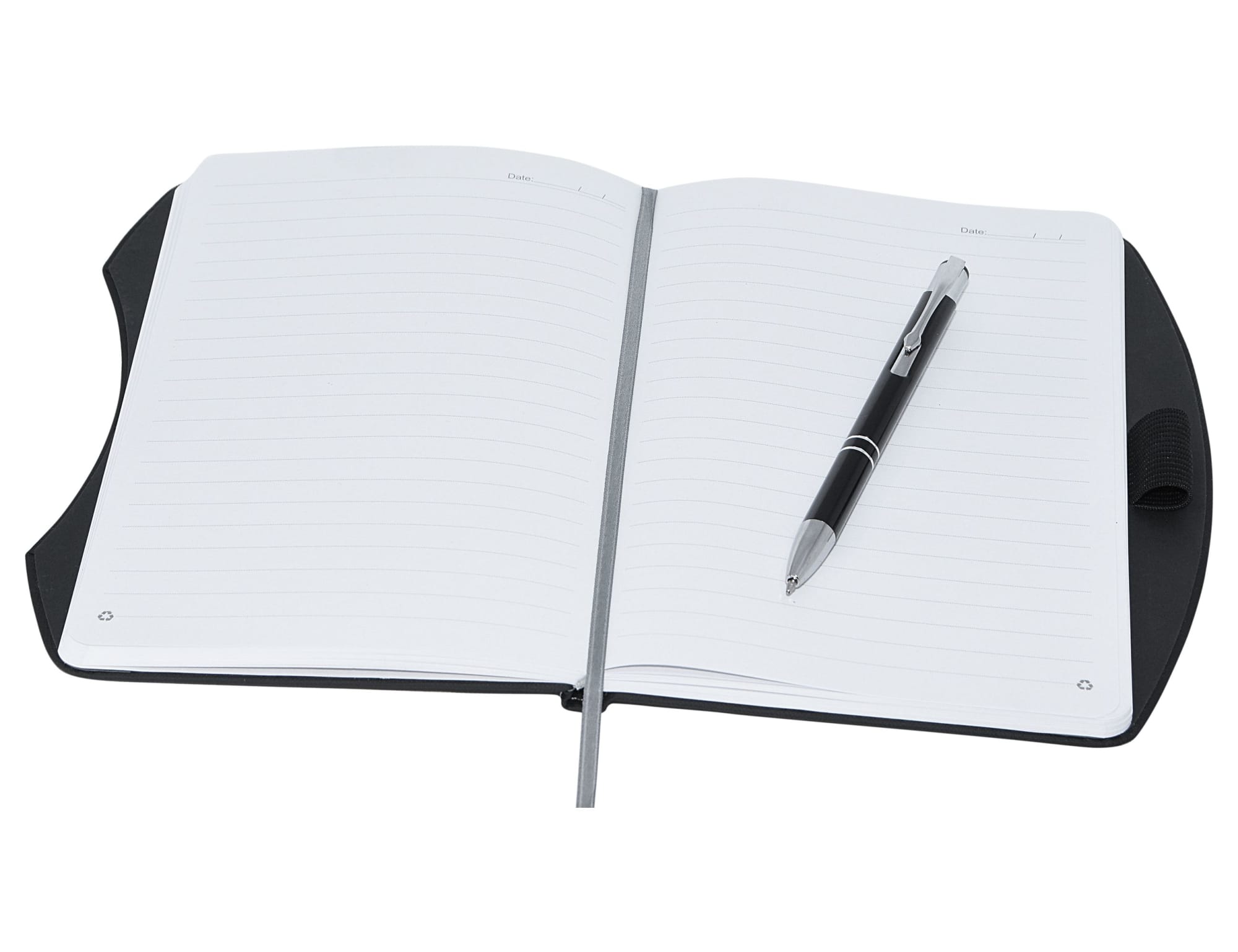 Boston rPET A5 Notebook, Black - Image 5