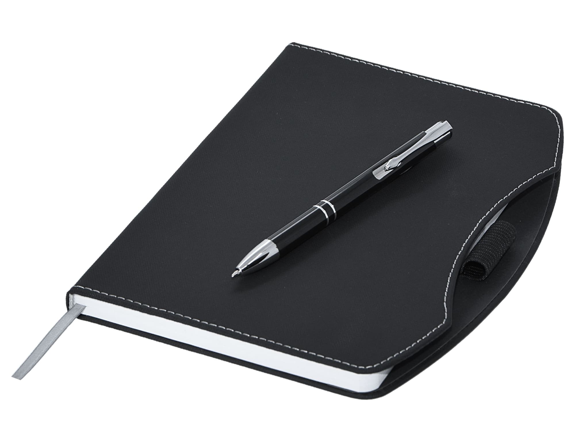 Boston rPET A5 Notebook, Black - Image 3