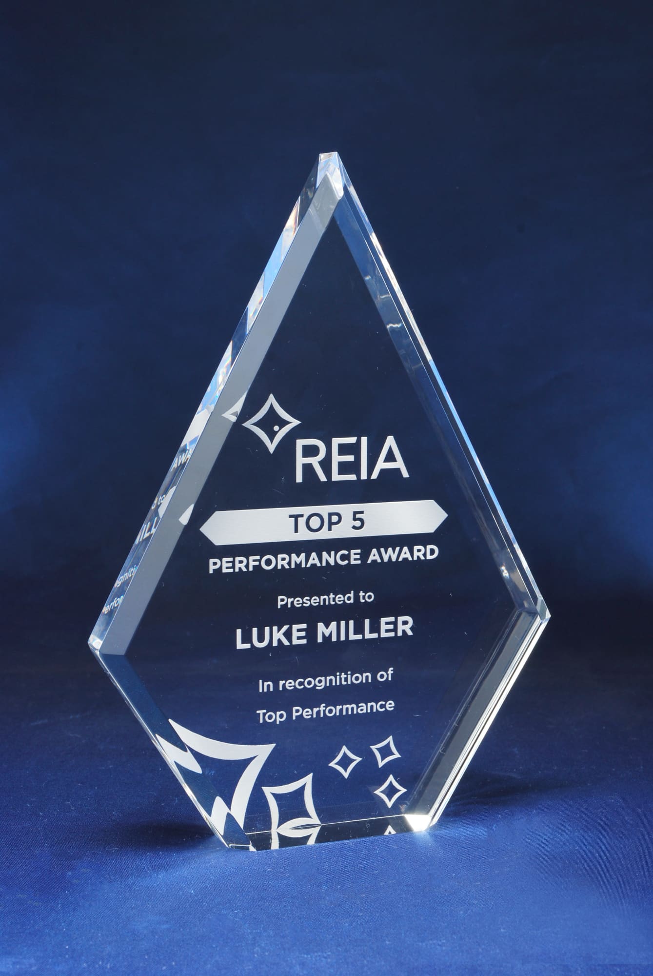 Diamond Acrylic Trophy