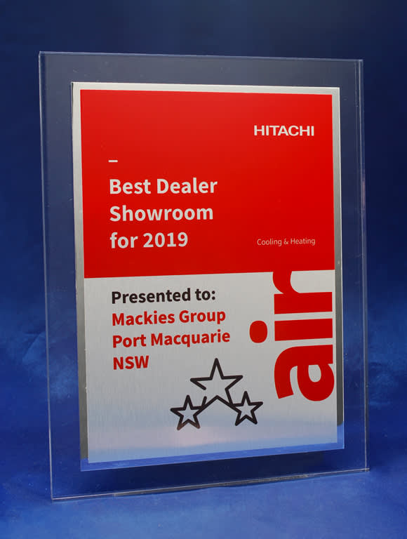 Clear Acrylic Printed Plaque with Brushed Metal Plate and Shiny Border