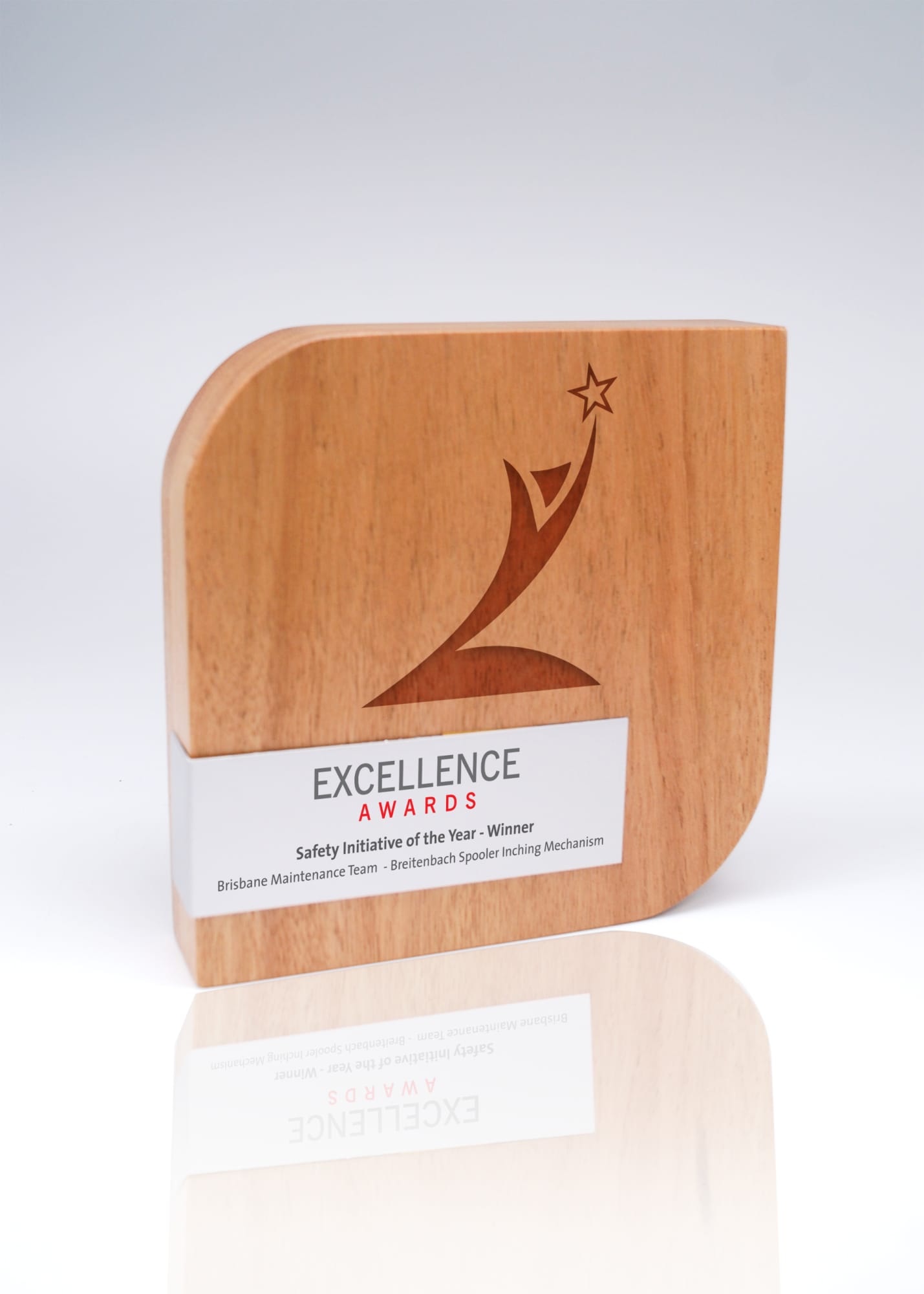 Australian Select Grade Blackbutt Form Trophy with Metal Wrap