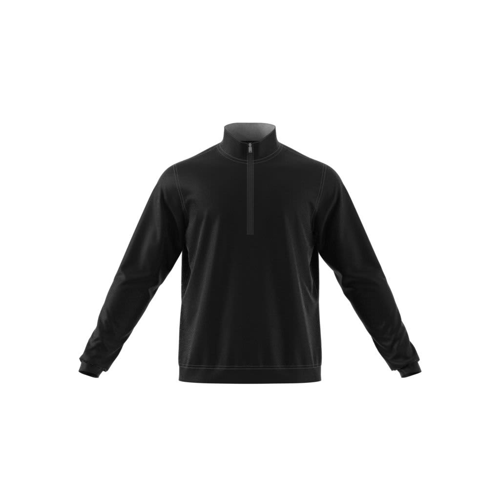 Adidas Mens Elevate Quarter Zip Pullover Black