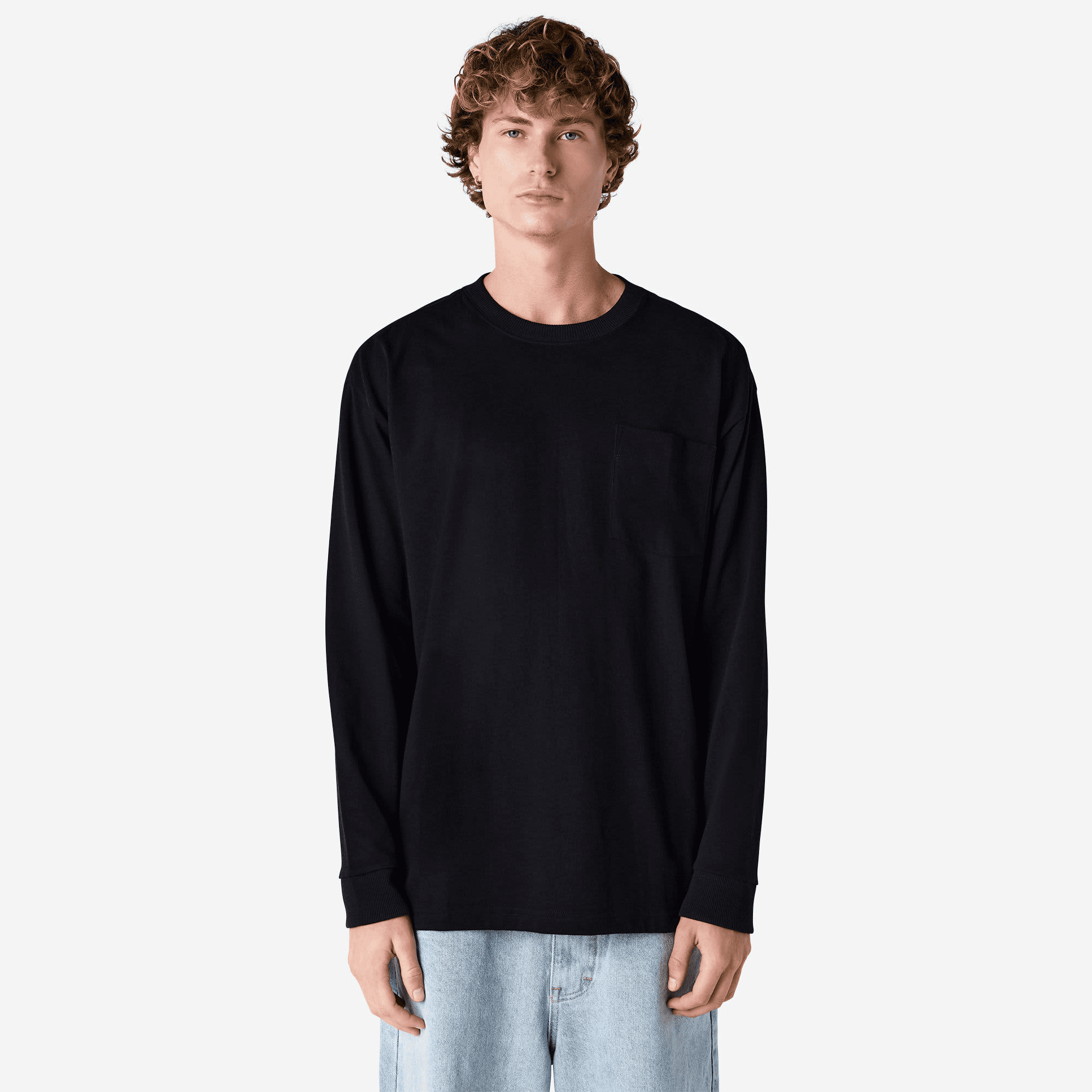 9401 American Apparel Super Heavyweight Long Sleeve T-Shirt with Pocket