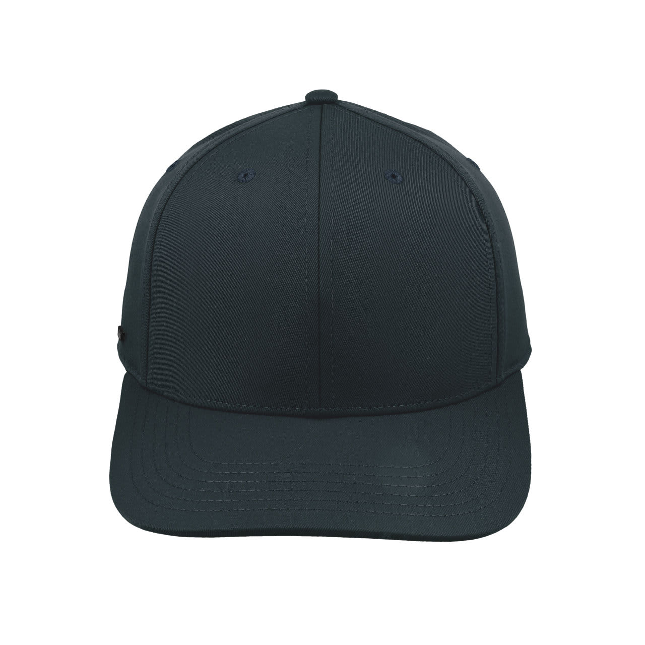 A classic six-panel cap in dark green featuring a structured design and a logo on the side.
