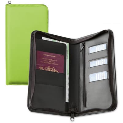 Vivid Deluxe Zipped Travel Wallet
