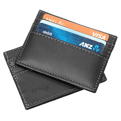 Premium Slim Leather Credit Card Wallet with RFID Protection
